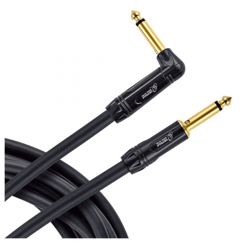 Ortega OTCI-10 muteplug instr.cable 3m ortega black pvc, straight/angle gold pin, tour series