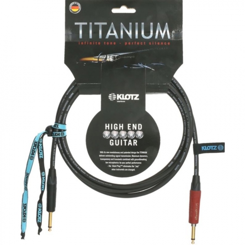 Klotz TI-0450PSP TITANIUM supreme guitar cable with silentPLUG