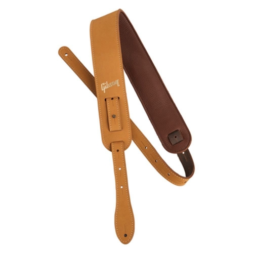 Gibson The Nubuck Strap leather guitar strap, tan