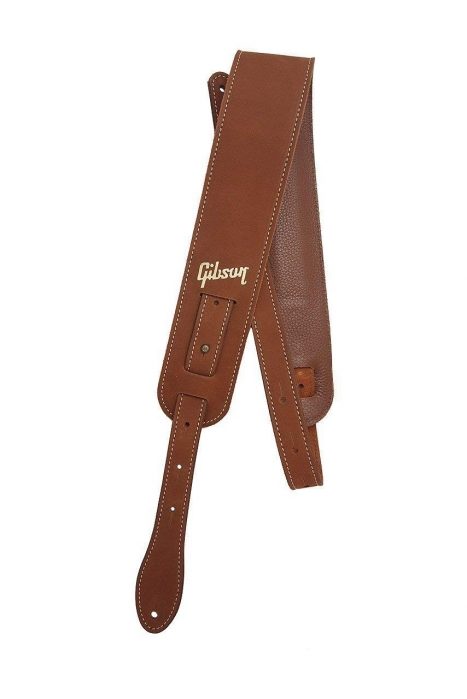 Gibson The Nubuck Strap leather guitar strap, brown