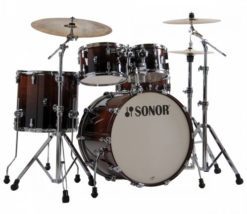 Sonor AQ2 Stage Set, WM Brown Fade Shell Set