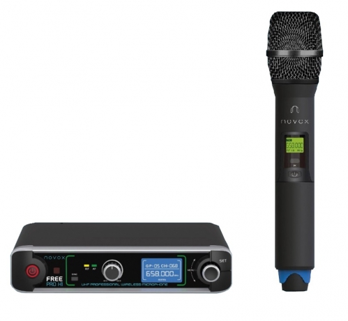 Novox Free PRO H1 wireless system with handheld microphone, 630-668 MHz
