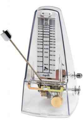 Joyo JM-69TR Clear mechanical metronome, red