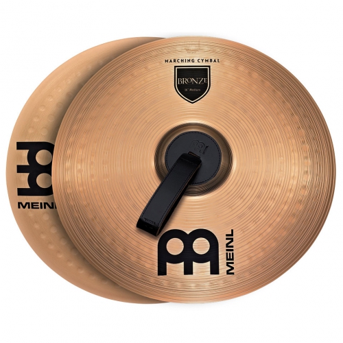 Meinl Cymbals MA-BO-16M cymbal 16″ marching pair meinl medium marching cymbal bronze, incl. br3