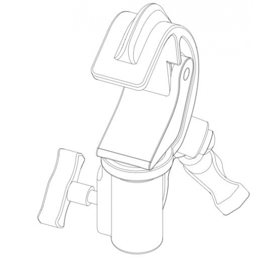 D&BAudiotechnik holder for pipe 50mm