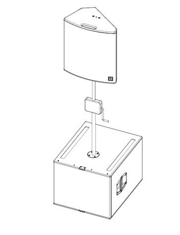 D&BAudiotechnik holder for pipe 20mm