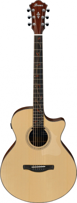 Ibanez AE275BT-LGS Natural Low GLoss baritone electic acoustic guitar