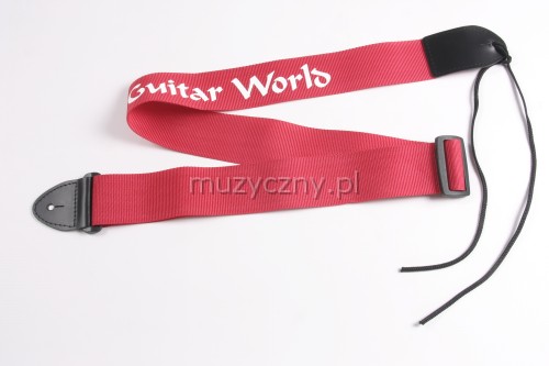 Akmuz PK-31 guitar strap (red)