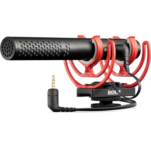 Rode VideoMic NTG on-camera shotgun microphone, USB, SM7-R elastic clamp