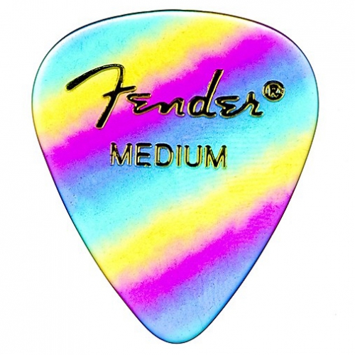 Fender 351 Shape Premium Picks, Medium, Rainbow, 144 Count guitar pick