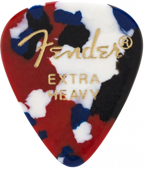 Fender 351 Shape Classic, Extra Heavy, Confetti, (144) guitar pick