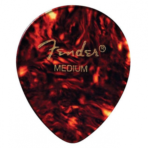 Fender 347 Shape, Tortoise Shell, Medium, (12) guitar pick