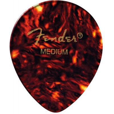 Fender 347 Shape, Tortoise Shell, Heavy, (12) guitar pick