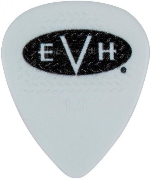 EVH Signature Guitar Picks, White/Black, 1.00mm, 6 count