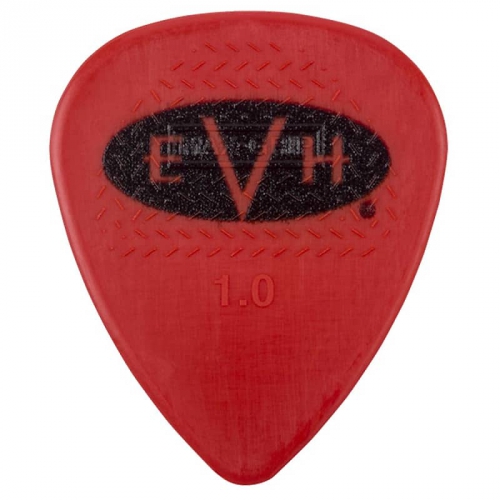 EVH Signature Guitar Picks, Red/Black, 1.00mm, 6 count