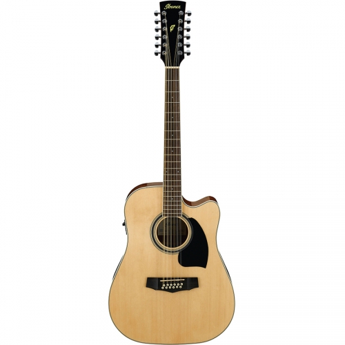 Ibanez PF1512ECE-NT Natural High Gloss 12-string electric acoustic guitar