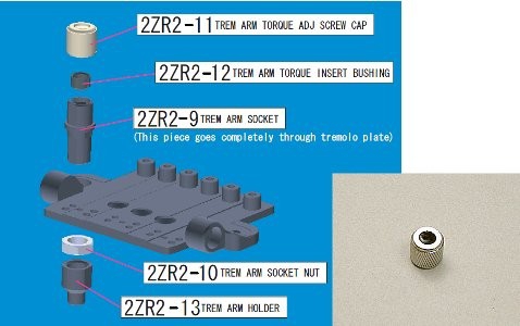 Ibanez 2ZR2-11 torque screw cap tremoloarm, 2zr2-1n