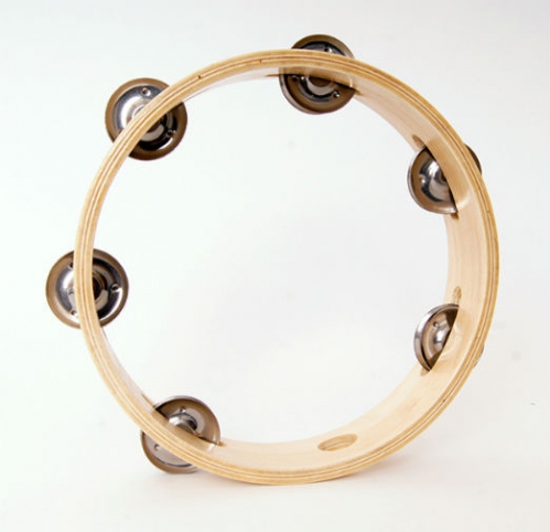 Dadi HLT 081 wooden tambourine 8″, single jingles