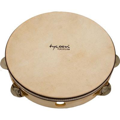 Tycoon TBWH-S-Bs tambourine with head (steel jingles)