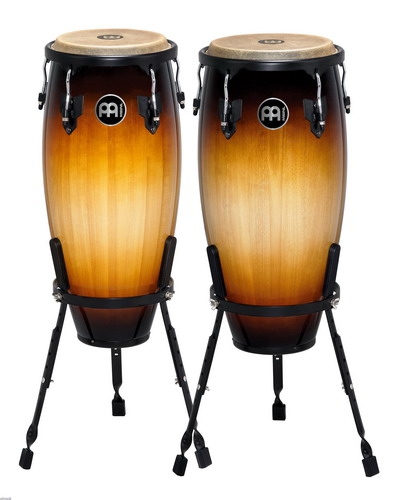 Meinl Percussion HC555VSB congaset 10″+11″ meinl vintage sunburst headliner range, incl. stand