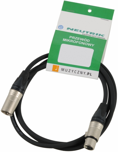Klotz MIC PRO 1m przew�d mikrofonowy XLR-M - TS, Neutrik, MY206