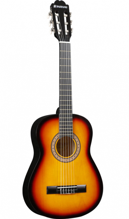 Suzuki SCG-2 classical guitar 1/2 Sunburst with gigbag 