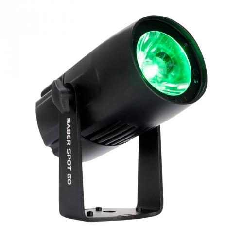 American DJ Saber Spot GO battery powered, compact Pinspot RGBW 15W 4-in-1 Quad LED