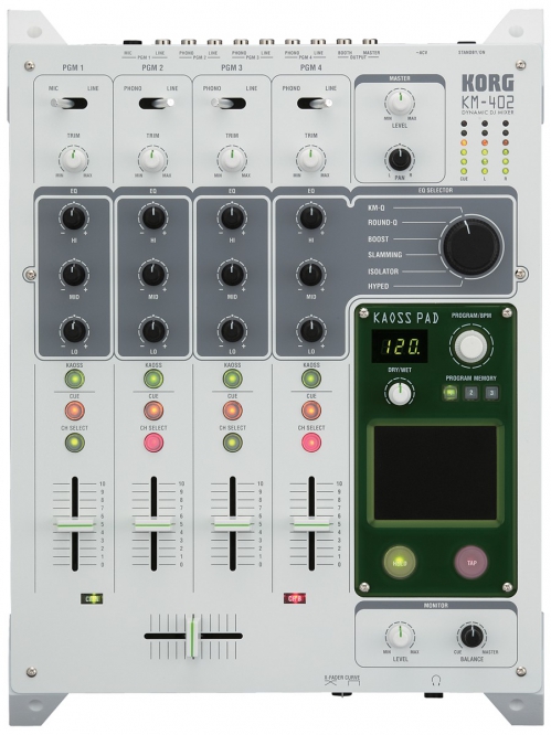 Korg KM-402 4-ch digital DJ mixer with effect