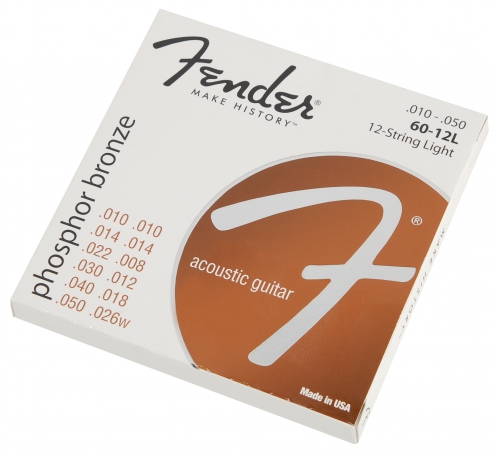 Fender 60-12 L acoustic guitar strings 12str 10-48 Fender 60-12 L acoustic guitar strings 12str 10-48