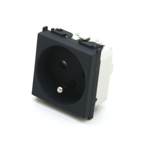 TEM 43 17671 Modul socket 2b+0, black