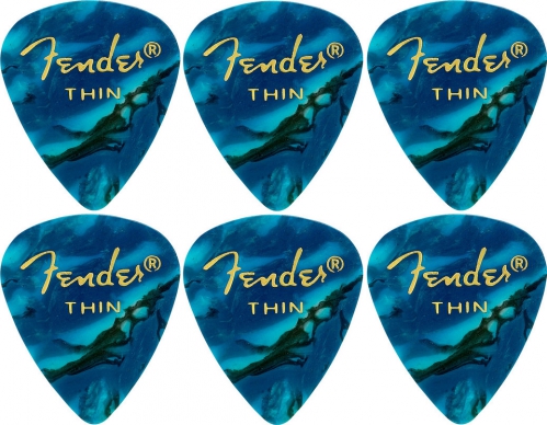 Fender Ocean Turquoise, 351 Shape, Thin