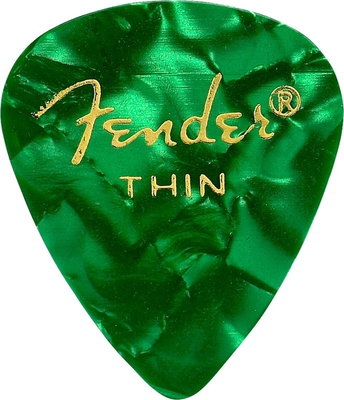 Fender Green Moto, 351 Shape, Thin (144) guitar pick