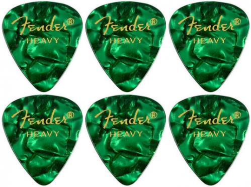 Fender Green Moto, 351 Shape, Heavy (144) guitar pick