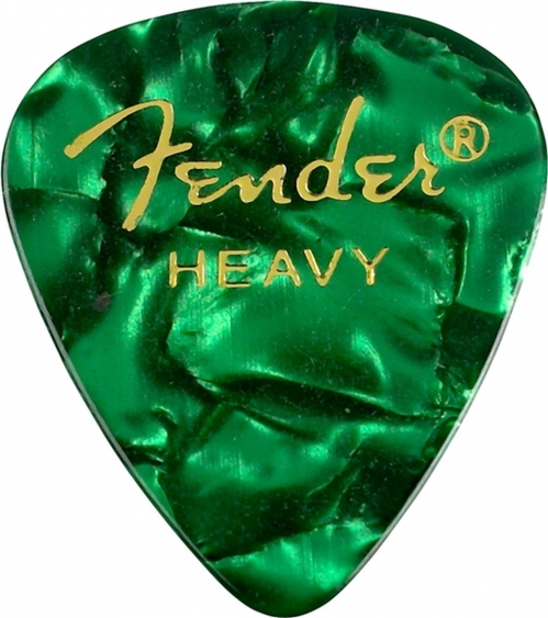 Fender Green Moto, 351 Shape, Heavy (12) guitar pick