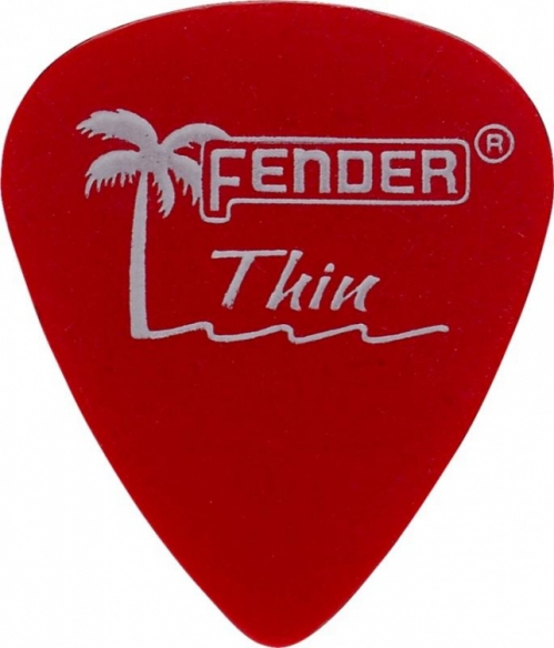 Fender Candy Apple Red, 351 Shape, Thin (12) guitar pick