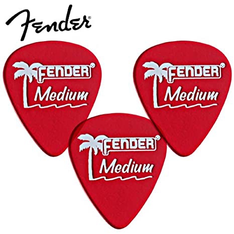 Fender Candy Apple Red, 351 Shape, Medium (12) guitar pick