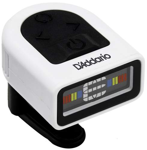 Planet Waves CT-12W Micro Headstock guitar tuner, white