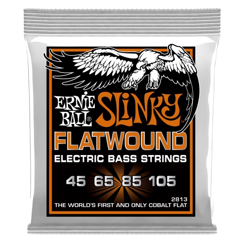 Ernie Ball 2813 Cobalt Flatwound Bass bass guitar strings 45-105