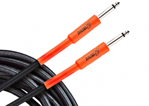 Ortega OECIS-20 Black Tweed Jack/Jack guitar cable, 6m