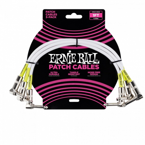 Ernie Ball 6055 guitar cable 0,30m (3-pack)