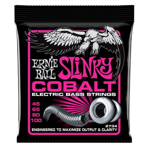 Ernie Ball 2734 Slinky Cobalt bass guitar strings 45-100