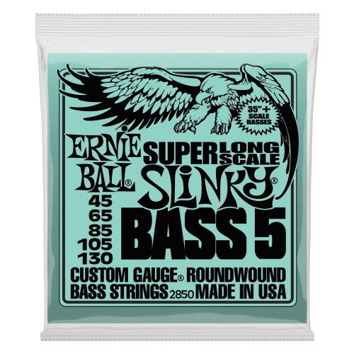 Ernie Ball 2850 NC Super Long Scale Slinky Bass bass guitar strings 45-130