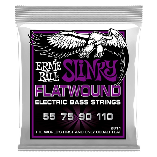 Ernie Ball 2811 Cobalt Flatwound Bass bass guitar strings 55-110