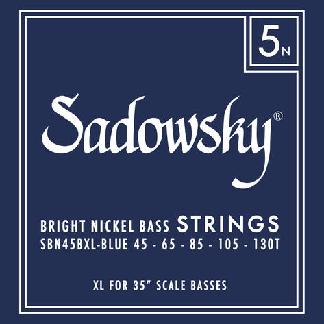 Sadowsky Blue Label Bass Strings Nickel, extra long, bass guitar strings 45-130