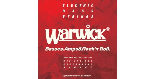 Warwick 46401 Red Lab Nickel Plated Steel bass guitar strings 25-135