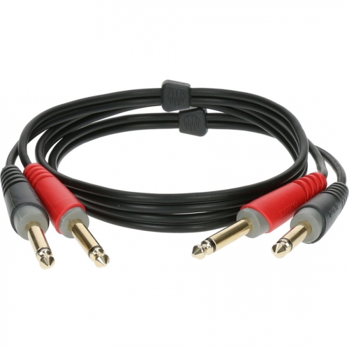 Klotz AT-JJ0100 2x Jack Plug - 2x Jack Plug Cable (1 m)