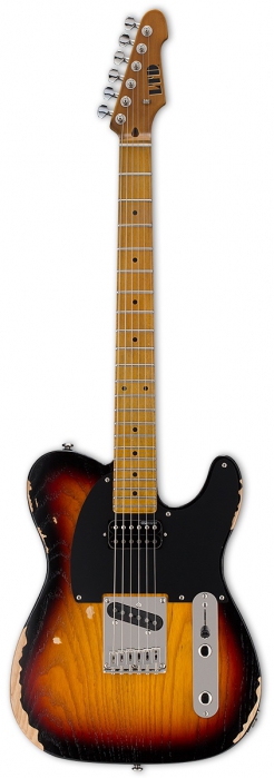 LTD TE-254D 3TS electric guitar, Distressed 3-tone Sunburst
