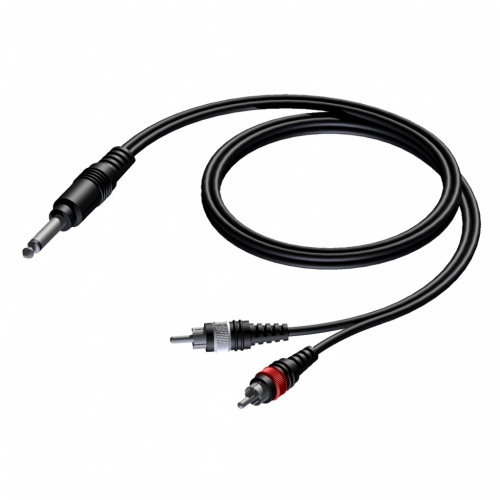 Procab CAB715 cable jack mono -2xRCA 3,0m