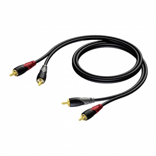 Procab CLA800/1 – 2x RCA Male to 2x RCA Male Cable (1 m)