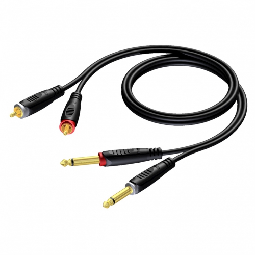 Procab REF631 cable 2x TS - 2x RCA 3m